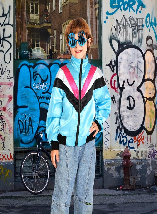 Leadtex طقم رياضي للأطفال من Leadtex مستوحى من موسيقى الهيب هوب في الثمانينيات، يتضمن سترة رياضية علوية ملونة بتصميم كلاسيكي، مناسبة للأطفال من عمر 4 إلى 6 سنوات. - Image 5